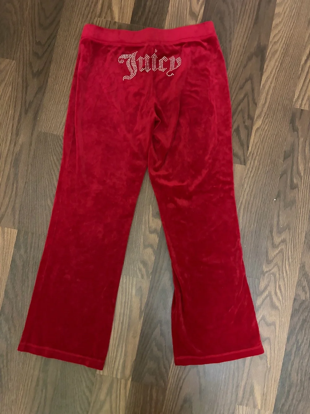 Juicy Couture Red Velour Hoodie & Pants  Set